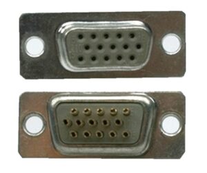 D-Sub Stecker 15 polig weiblich Lötanschluss 2 Stück (0225)