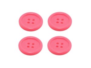 Knopf Knöpfe 25mm 4 loch pink 4 Stück (0122)