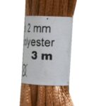 Satinkordel Satinschnur Kordel Satinfaden 3 m 2 mm haselnuss (0053)