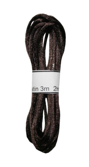 Satinkordel Satinschnur Kordel Satinfaden 3 m 2 mm braun (0074)