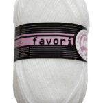 Strickgarn Garn Favori super weich 100 g weiß (0100)