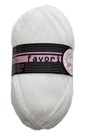 Strickgarn Garn Favori super weich 100 g weiß (0100)