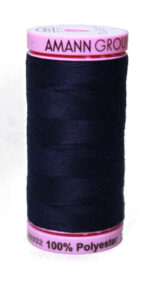 Zwirn Polyester ASPO PES 120 Amann dunkelmarinen blau 500 m (0827)