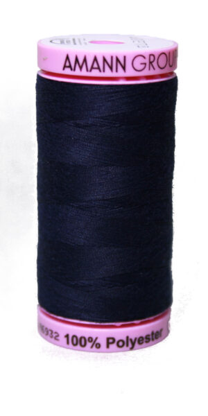 Zwirn Polyester ASPO PES 120 Amann dunkelmarinen blau 500 m (0827)