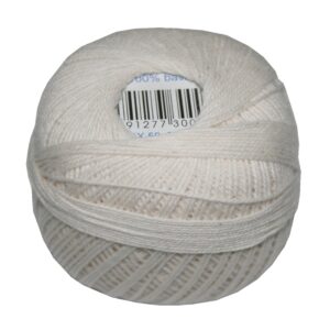 Strickgarn Häkelgarn 100 % Baumwolle Skolni Tex 50x3 200 m ecru (0011)