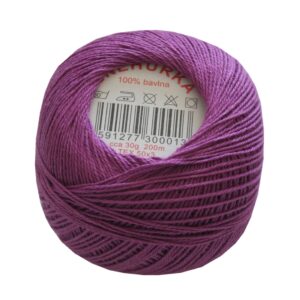 Strickgarn Häkelgarn 100 % Baumwolle SNÌHURKA 200 m pink (4374)