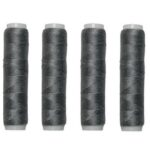 Nähmaschinen Nähgarn 200 m 4 x 50m Polyester 40/2 silbergrau (1005)