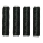 Nähmaschinen Nähgarn 200 m 4 x 50m Polyester 40/2 grau (1007)