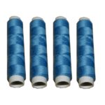 Nähmaschinen Nähgarn 200 m 4 x 50m Polyester 40/2 blau (1019)