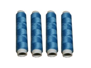 Nähmaschinen Nähgarn 200 m 4 x 50m Polyester 40/2 blau (1019)