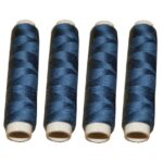 Nähmaschinen Nähgarn 200 m 4 x 50m Polyester 40/2 dunkelblau (1024)