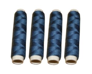 Nähmaschinen Nähgarn 200 m 4 x 50m Polyester 40/2 dunkelblau (1024)