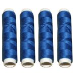 Nähmaschinen Nähgarn 200 m 4 x 50m Polyester 40/2 blau marine (1026)