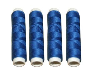 Nähmaschinen Nähgarn 200 m 4 x 50m Polyester 40/2 blau marine (1026)