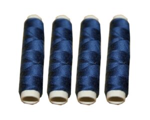 Nähmaschinen Nähgarn 200 m 4 x 50m Polyester 40/2 blau marine (1027)
