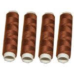 Nähmaschinen Nähgarn 200 m 4 x 50m Polyester 40/2 braun (1043)