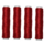 Nähmaschinen Nähgarn 200 m 4 x 50m Polyester 40/2 rot (1065)