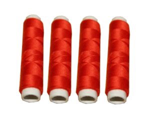 Nähmaschinen Nähgarn 200 m 4 x 50m Polyester 40/2 rot (1069)