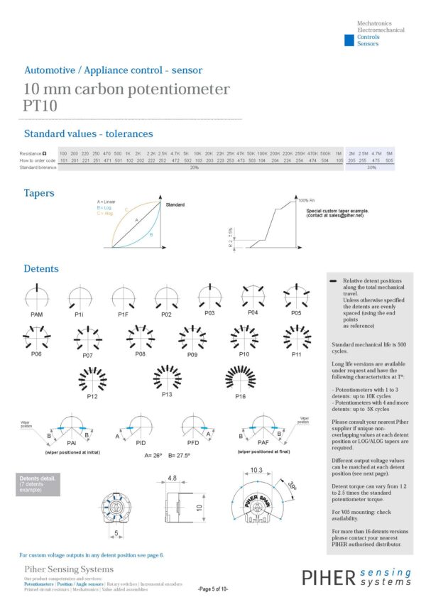 Potentiometer PT-10 Trimmer 100 Ohm horizontal liegend 2 Stück (0001)