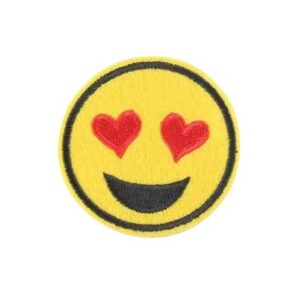 Aufnäher Bügelbild Aufbügler lachendes Gesicht 55mm (1156)
