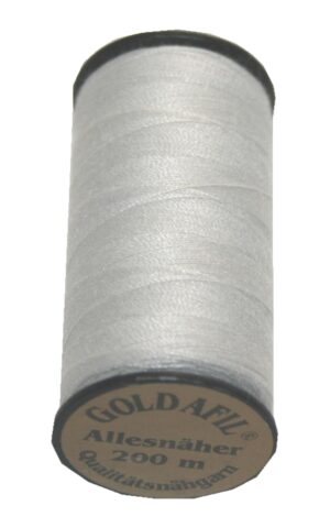 Nähmaschinen Nähgarn Polyester 40/2 silbergrau 200m (1002)