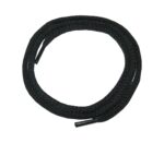 Schuhband Schnürsenkel 1 Paar Baumwolle 60 cm Kordel rund schwarz (0045)