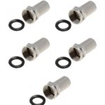 F-Stecker Stecker 7mm mit Gummiring 5 Stück (0021)