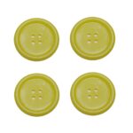 Knopf Knöpfe 30mm 4 loch gelb 4 Stück (0133)