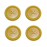 Knopf Knöpfe 30mm 4 loch orange 4 Stück (0141)