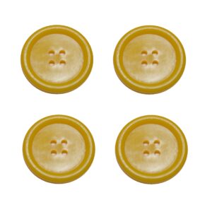 Knopf Knöpfe 30mm 4 loch orange 4 Stück (0141)