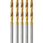 HSS Bohrer 1,00 mm Titanium DIN338N 5 stück (0005)