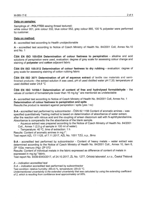 Nähmaschinen Nähgarn 500 m Polyester POLYTEX 16,7x2 weiß (0001)