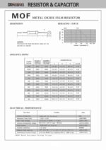Metalloxid Widerstand Metalloxidschicht 470 kOhm 5W 5% 4 Stück (20023)