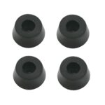 Gummifuss Gehäusefuss konisch 14x11mm 4 Stück schwarz (0179)