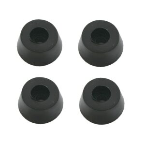 Gummifuss Gehäusefuss konisch 14x11mm 4 Stück schwarz (0179)