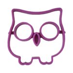 Silikonform Schädel Spiegeleierform Eule lila (0214)