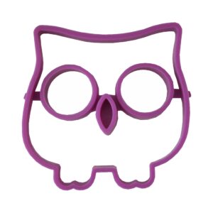 Silikonform Schädel Spiegeleierform Eule lila (0214)