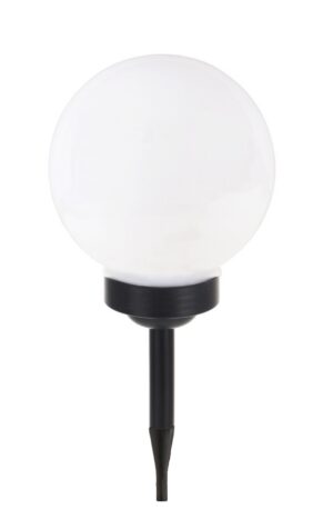 LED Solar Gartenlampe XL rund 19x50cm schwarz (0221)