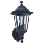 Außenlampe Wandlampe Luna E27 schwarz (0222)