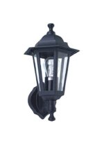 Außenlampe Wandlampe Luna E27 schwarz (0222)