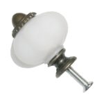 Schubladengriff Türgriff Möbelgriff Vintage weiß/bronze (0244)