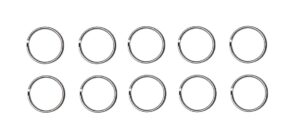 Schlüsselring 25mm Metallring Spaltring 10 Stück (0297)