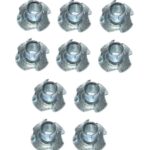 Einschlagmuttern M8 Einpressmuttern Stahl verzinkt 10 Stück (0227)