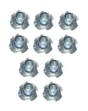 Einschlagmuttern M8 Einpressmuttern Stahl verzinkt 10 Stück (0227)