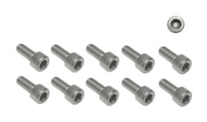 Zylinderschrauben Edelstahl A2 Innensechskant M2,0x8 mm ISO 4762 10 Stück (1001)