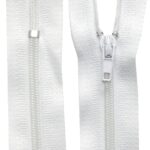 Reißverschluss 20 cm spiralförmig nicht trennbar weiß (2000)