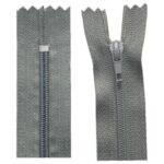 Reißverschluss 20 cm spiralformig nicht trennbar grau (2002)