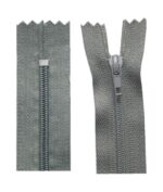 Reißverschluss 20 cm spiralformig nicht trennbar grau (2002)