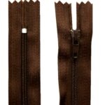 Reißverschluss 20 cm spiralformig nicht trennbar braun (2006)