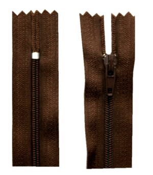 Reißverschluss 20 cm spiralformig nicht trennbar braun (2006)